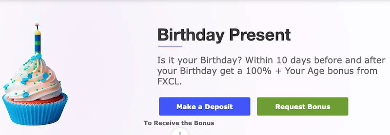 FXCL Offers Special Birthday Bonus: Get Up to 200% in Rewards